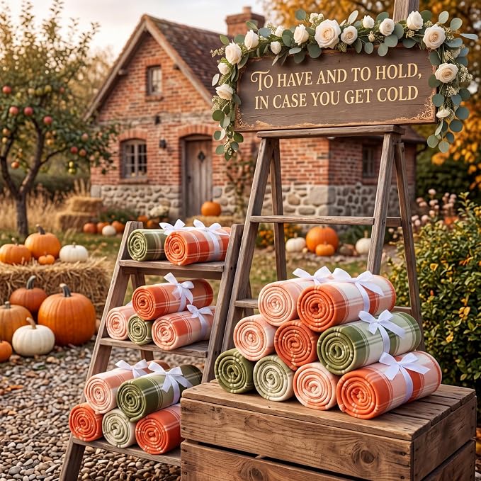 Fall Plaid Throw Blanket
