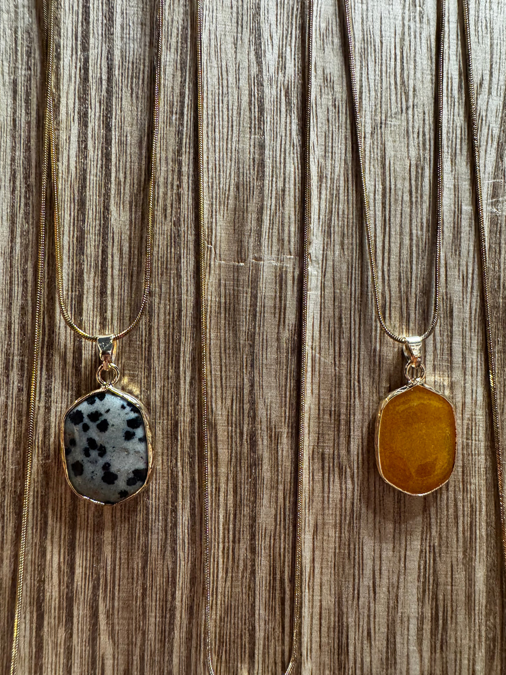 Agate Quartz Natural Stone Necklace by Rose & Kate