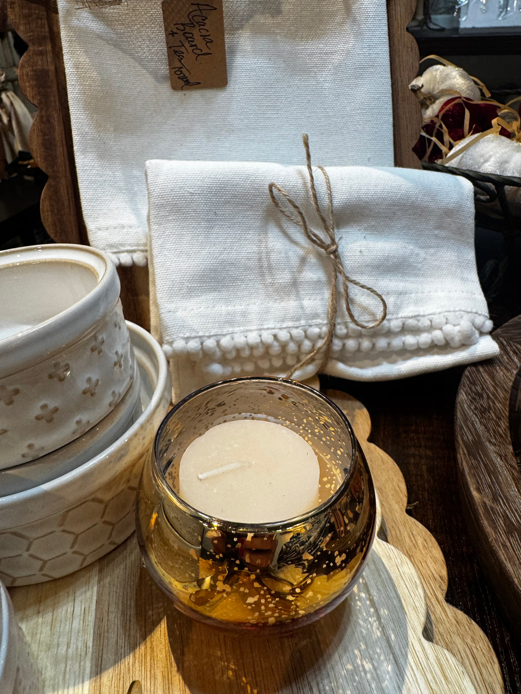 Mercury Glass Votive Set of 4